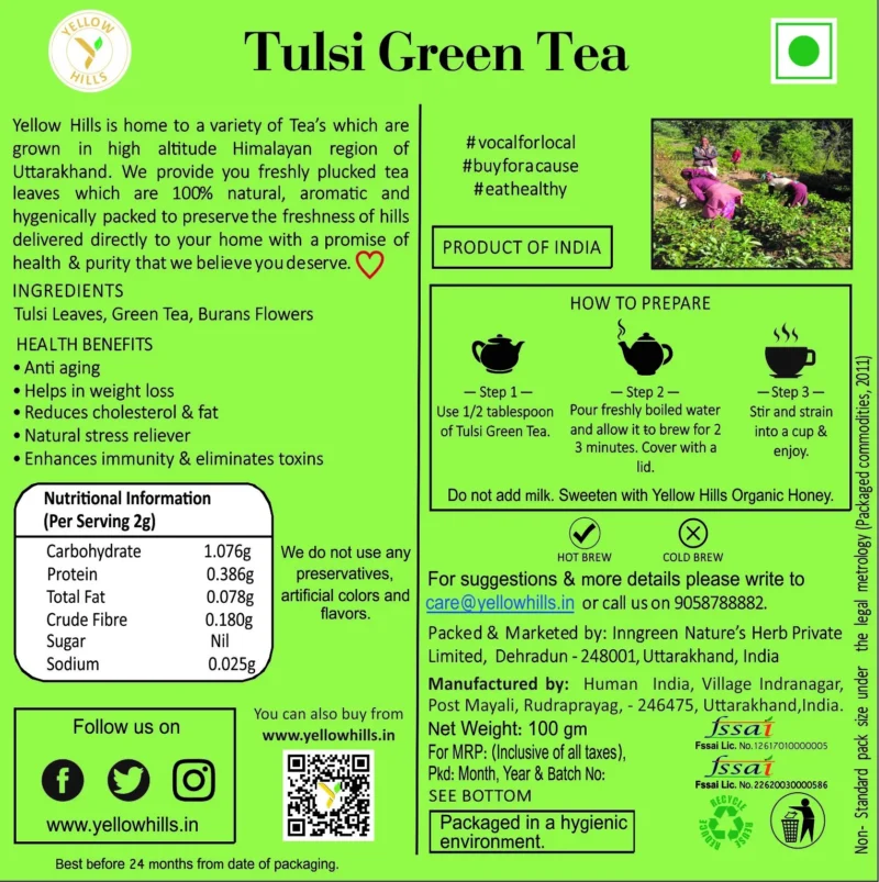 Tulsi Green Tea - Image 2